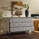 preview thumbnail 37 of 62, Walker Edison Bullrushes 6-Drawer Solid Wood Dresser