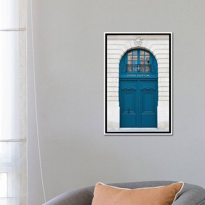 iCanvas "Louis Vuitton Door Paris Vendome" by Karen Mandau Framed Canvas Print