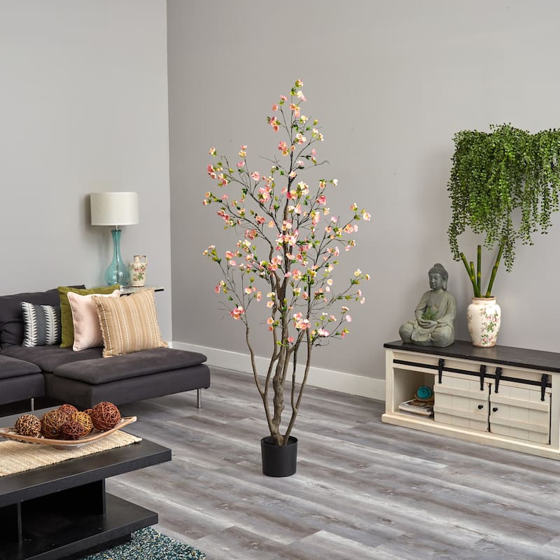 6.5' Cherry Blossom Artificial Tree - 6.5