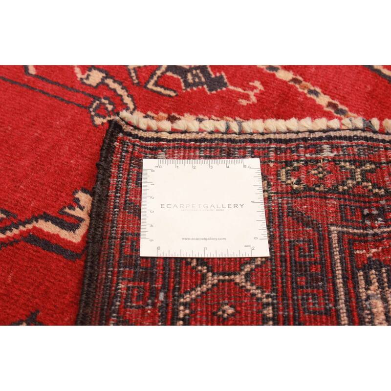 Teimani Red Rug 3'2" x 4'11" - 3'2 x 4'11