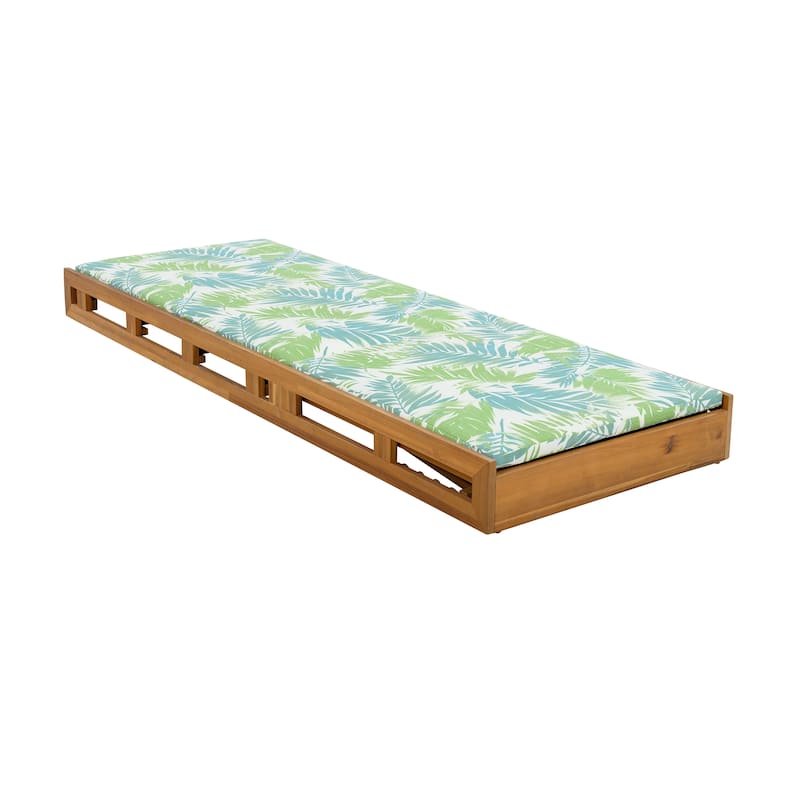 Christopher Knight Home - Leander Outdoor Acacia Wood Chaise Lounge Set