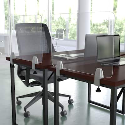 Clear Acrylic Desk Partition (Hardware Included)