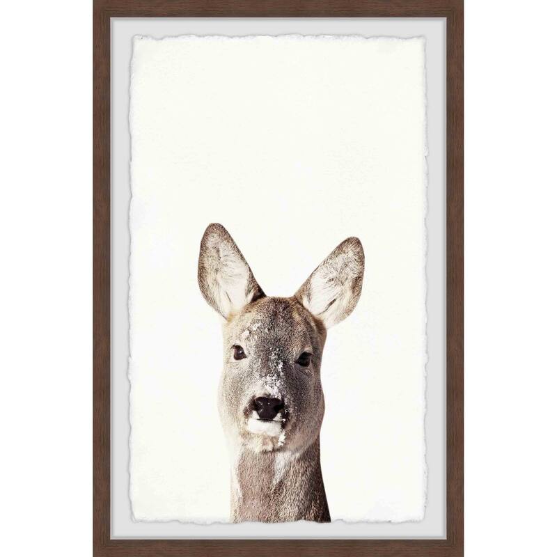 Kangaroo Close-up Framed Wall Art, Elegant Home Touch - Sophisticated Artwork for Refined Décor
