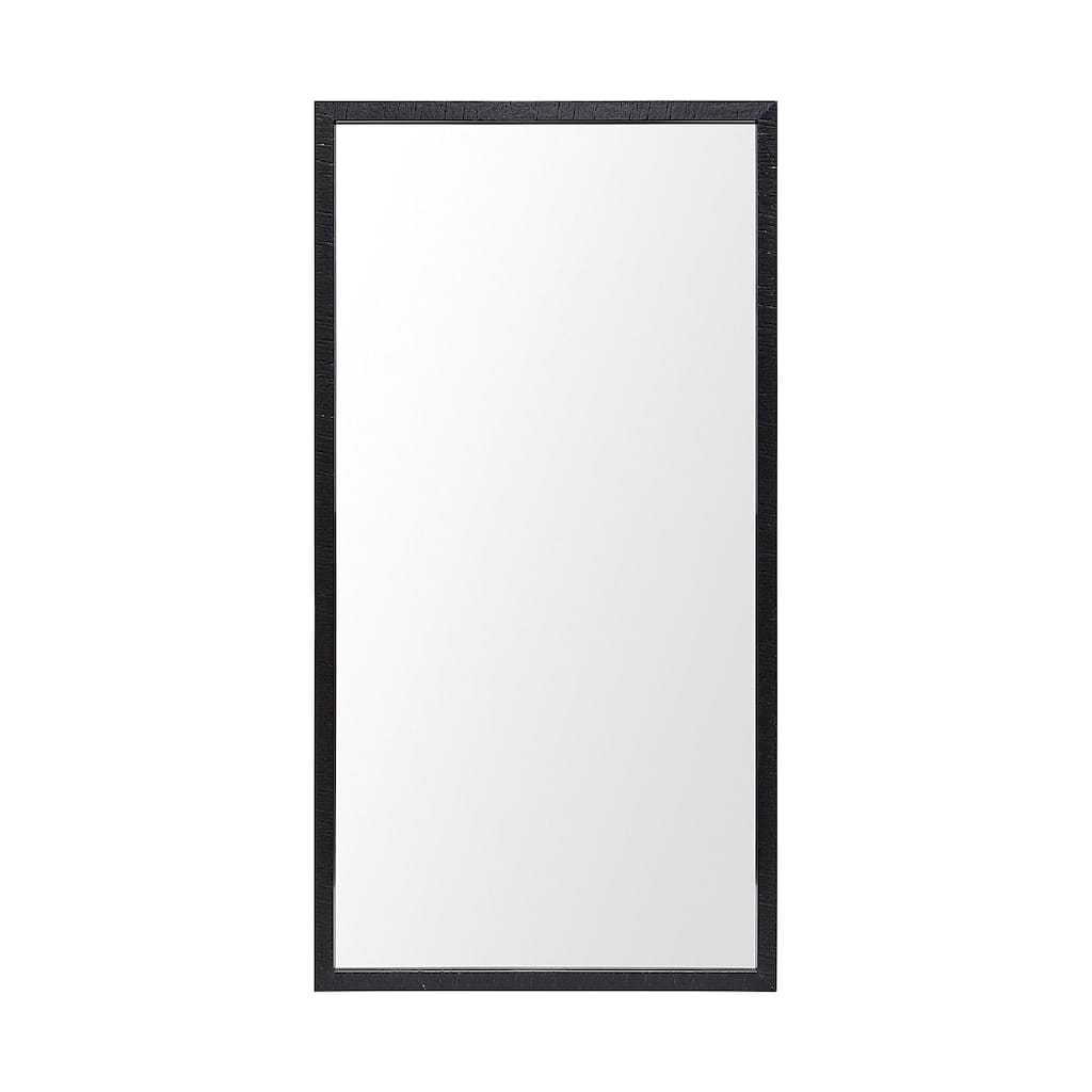Bristol Black 20x40 Faux Wood Frame Bathroom Vanity Mirror - 21.5L x 1.8W x 41.5H