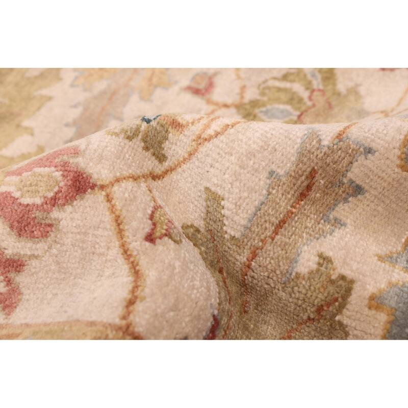 ECARPETGALLERY Hand-knotted Jules Serapi Ivory Wool Rug - 8'1 x 9'11