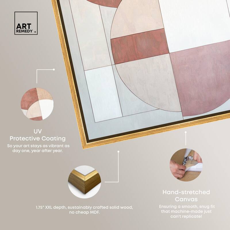 Modernist Circles I Canvas by Art Remedy