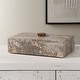 preview thumbnail 4 of 3, Uttermost 18153 Griseus 10" Wide Travertine Decorative Box