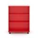 preview thumbnail 2 of 10, Tot Mate Double Sided Mobile Bookcase 48H Red