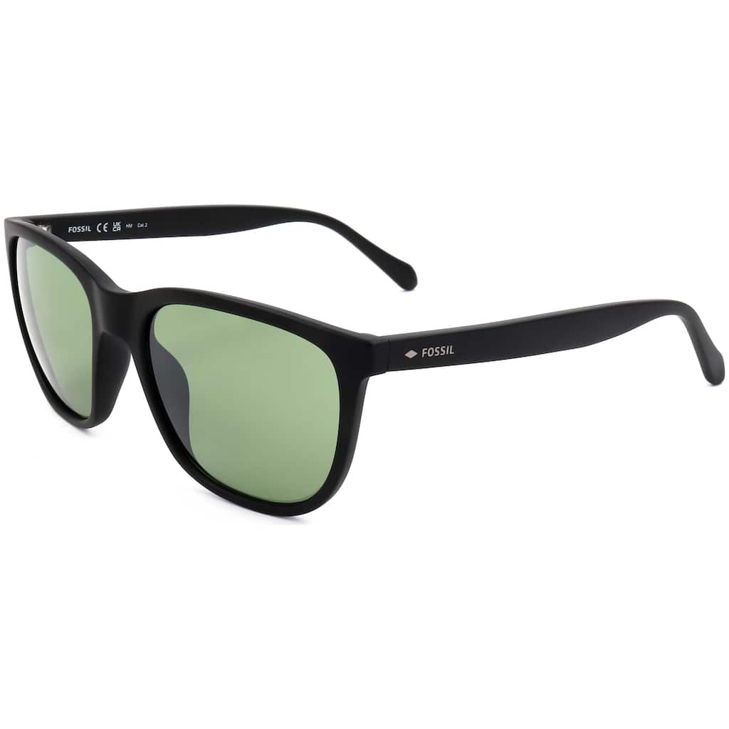 Fossil Men's 55mm Matte Black Sunglasses FOS3145S-0003-EL