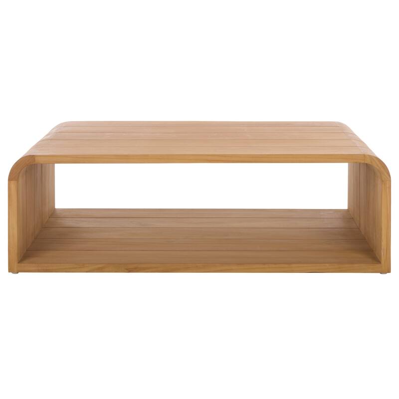 SAFAVIEH Couture Cove Teak Outdoor Coffee Table - 47"W x 32"D x 15"H