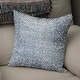 preview thumbnail 3 of 1, Kavka Designs blue zander dark blue destressed accent pillow By Kavka Designs