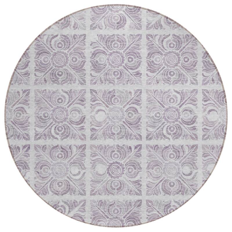 Machine Washable Indoor/ Outdoor Chantille Mosaic Rug