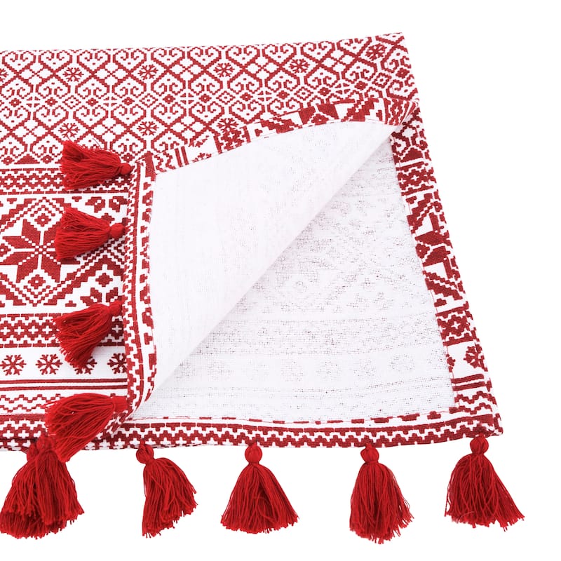 Christmas Design Cotton Table Runner