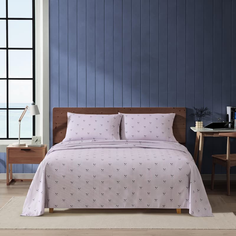 Nautica Printed Soft & Cozy Deep Pocket Sheet Set