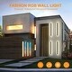 preview thumbnail 3 of 4, 2-Pack RGBW Waterproof Frame Wall Light for Indoor & Outdoor