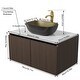 preview thumbnail 37 of 39, Vintage Aluminium Bathroom Vanity With Countertop Sink Copper Faucet Set