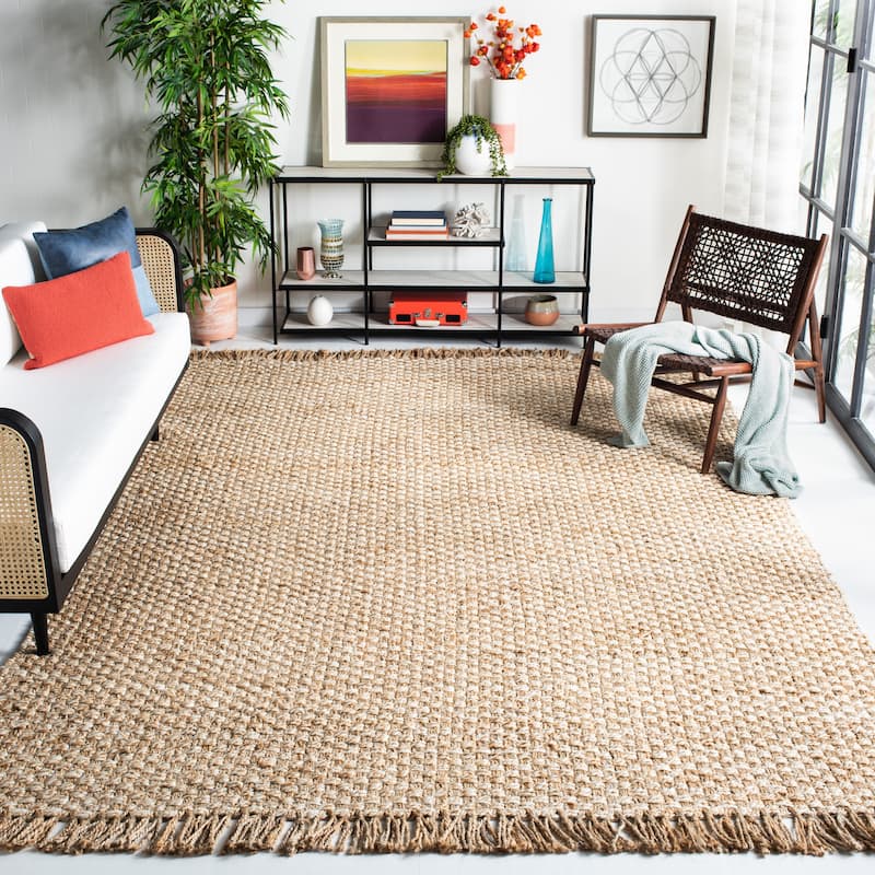 SAFAVIEH Flatweave Natural Fiber Tzipporah Casual Solid Jute Rug