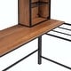 preview thumbnail 31 of 43, Metal Wooden Loft Bed with Desk