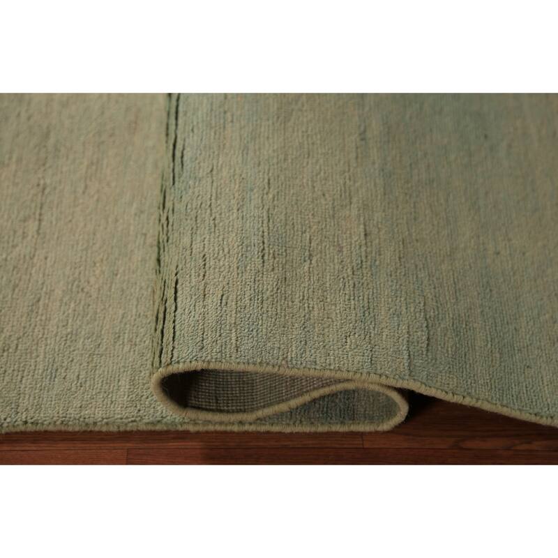 Modern Gabbeh Runner Rug Hand-Knotted Living Room Wool Carpet - 2'6" x 9'6"