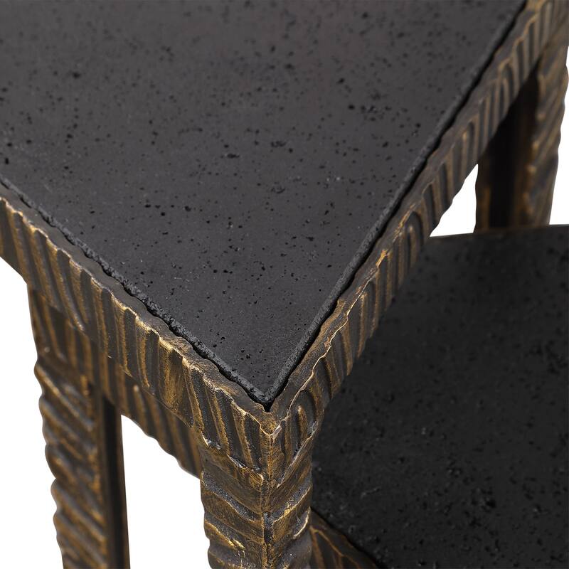 Uttermost 24977 Samiria 2 Piece Iron Nesting Table Set