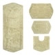 preview thumbnail 136 of 165, Waterford Collection 100% Cotton Non-Slip Bathroom Rug Set, Machine Washable Bath Rug, 4 Piece Bath Mat Set with Contour