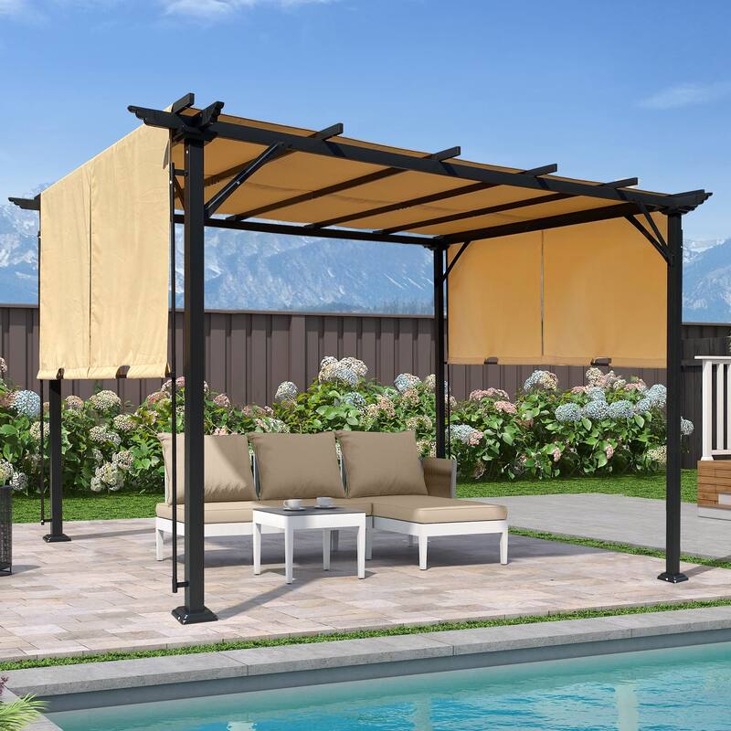 9.5 x 12 Ft Outdoor Pergola Patio Gazebo