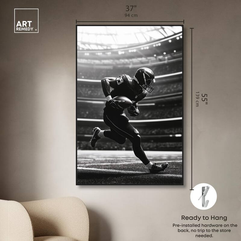 Football Stadium Canvas by Art Remedy
