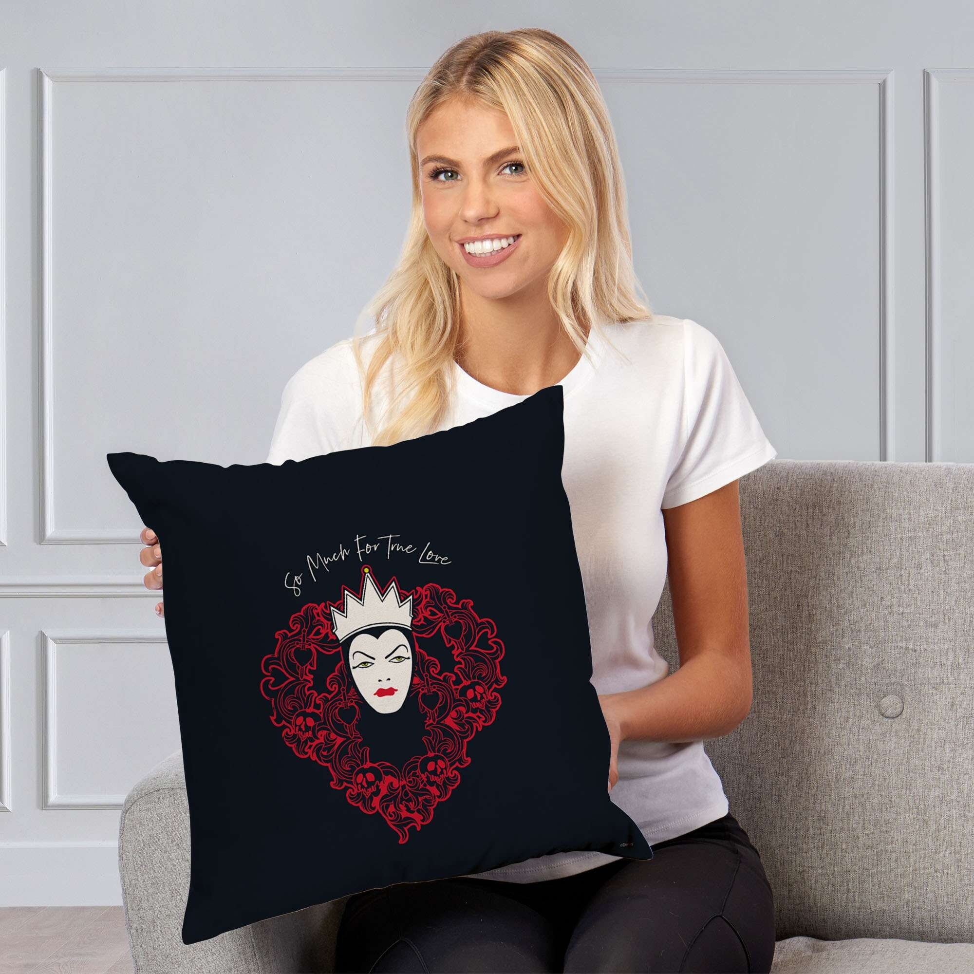 Disney Villains 18 Inch Throw Pillow 18 x 18 Queen Heart