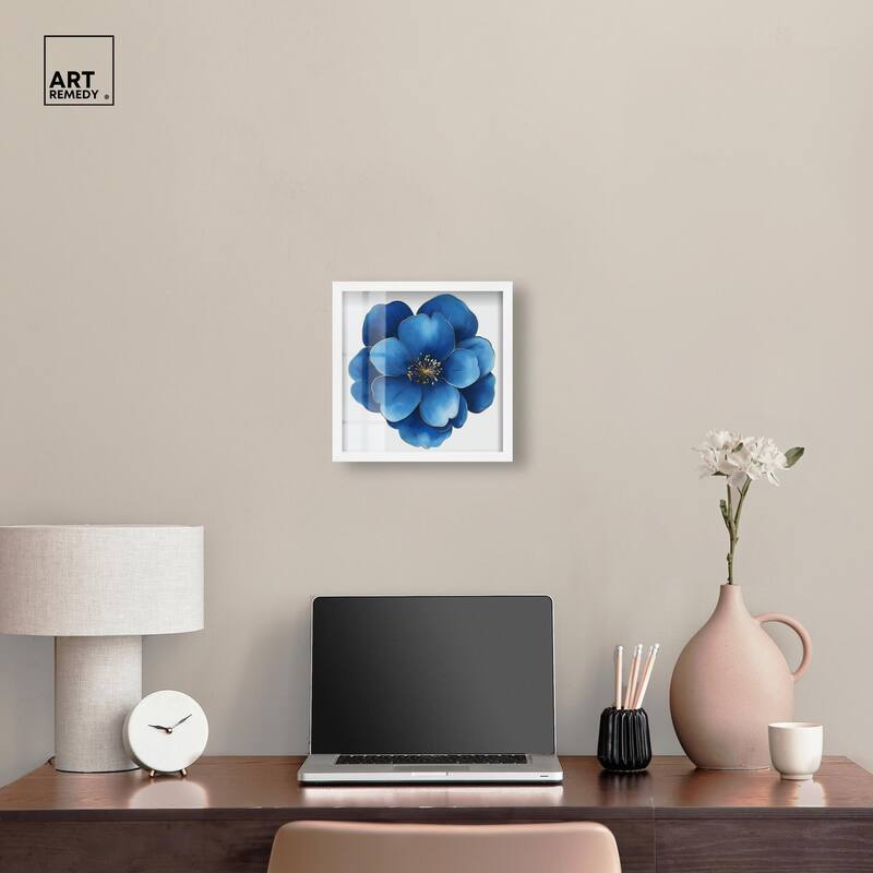 Blue Brilliance I Shadowbox by Art Remedy