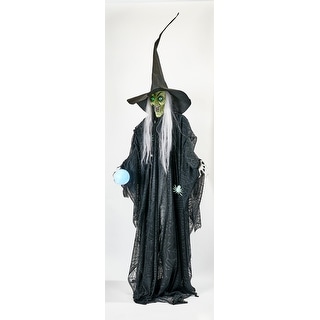 93" Standing Animated Halloween Witch