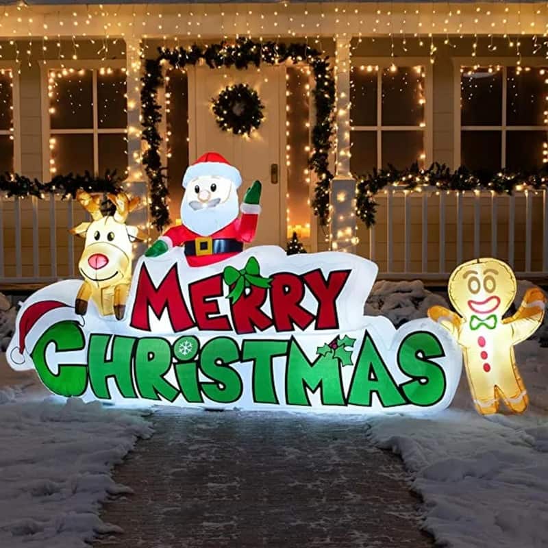 Versatile Merry Christmas Inflatable