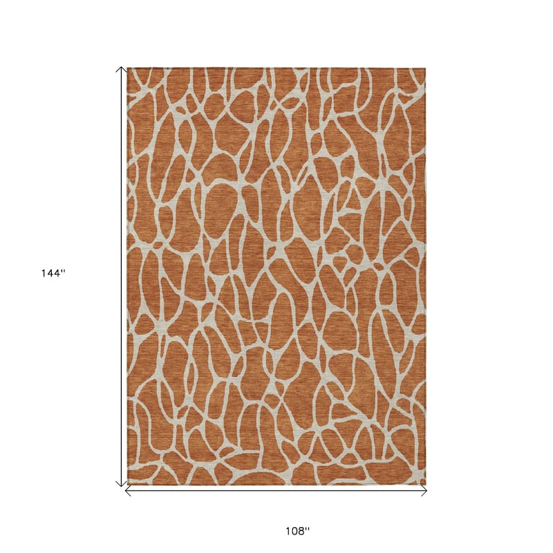HomeRoots Geometric Transitional Rectangle Outdoor Rug