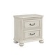 preview thumbnail 7 of 6, Roundhill Furniture Nelson 2-Drawer Bedroom Nightstand, Antique White