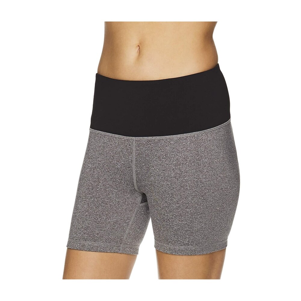 reebok fitted high rise shorts