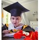 preview thumbnail 6 of 4, DolliBu Googly Eyes Red Crab Graduation Plush Toy with Graduation Cap - 14 inches