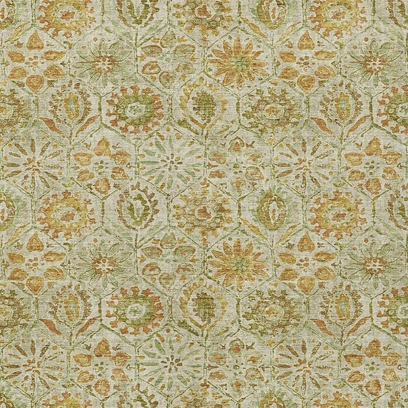 HomeRoots Floral Transitional Rectangle Outdoor Rug