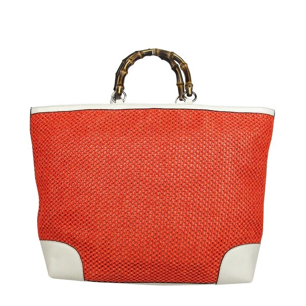 gucci bamboo handle tote bag