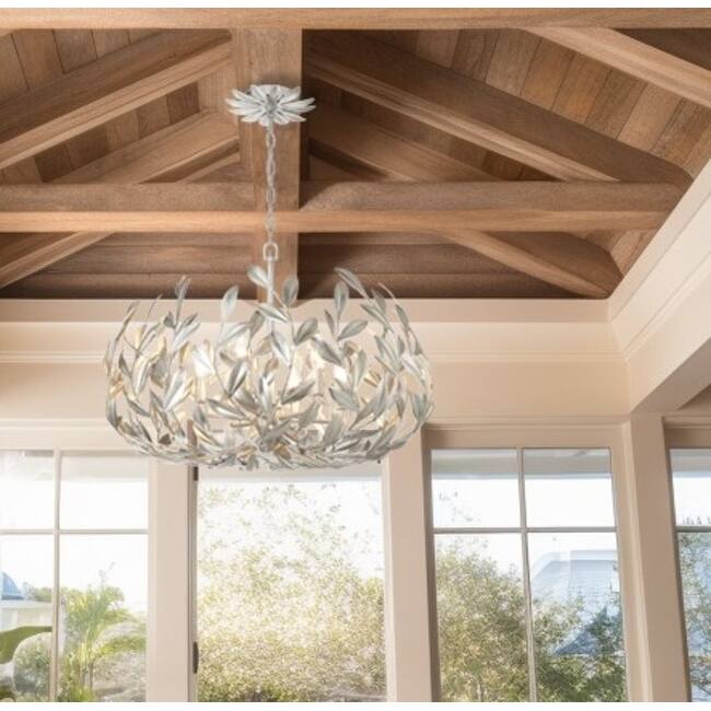 Crystorama Lighting Group 533 Broche 6 Light 27" Wide Taper Candle