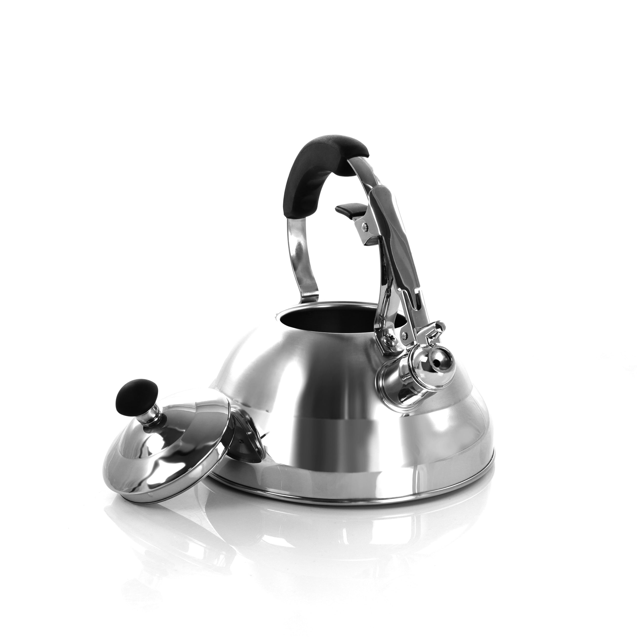 ELITRA Stove Top Whistling Fancy Tea Kettle - Stainless Steel 2.7