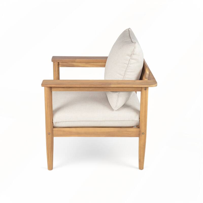 Outdoor Acacia Wood Lounge Chair