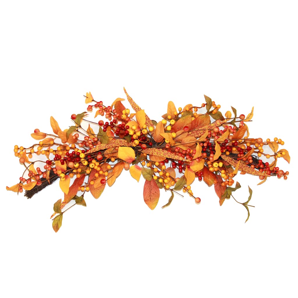 28" Fall Swag with Twig Base - 28