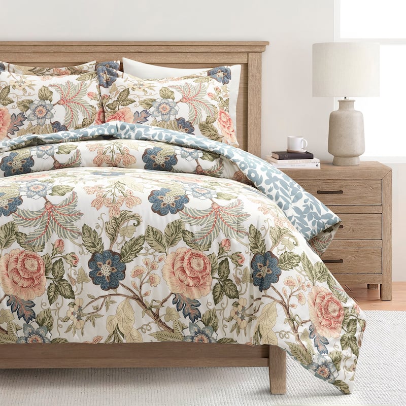 Lush Decor Sydney Reversible 3-Piece Comforter Set - Queen