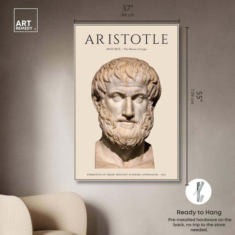 Greek Thinker Canvas by Art Remedy
