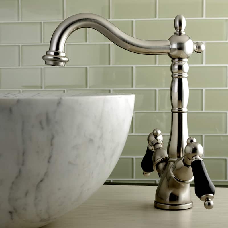 Kingston Brass Duchess 1.2 GPM Vessel Bathroom Faucet with Black