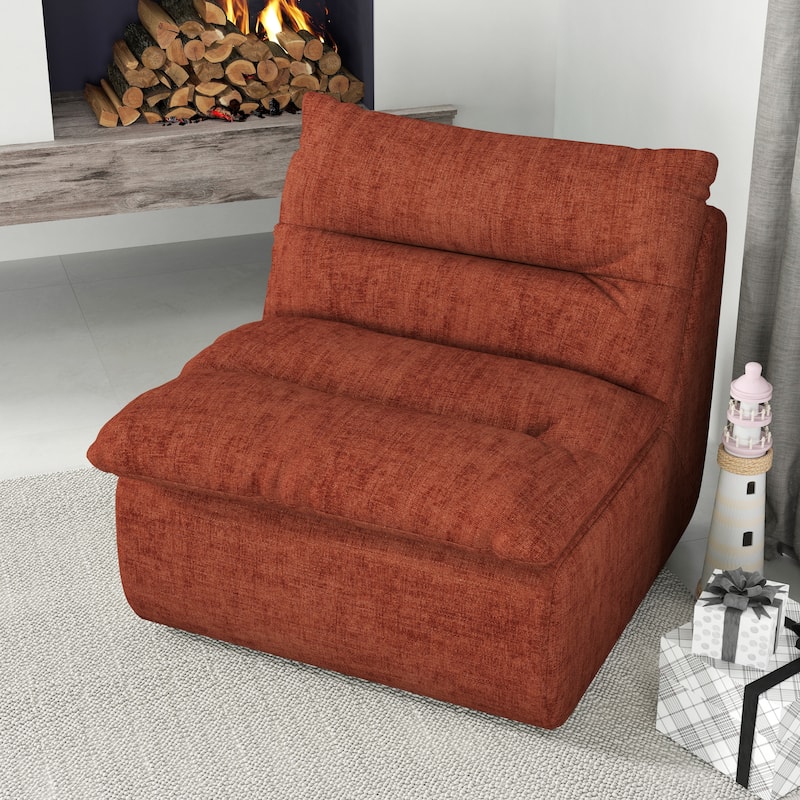 Comfy Accent Bean Bag Couch, Single Corner Chair Sofa for Living Room Bedroom Salon Office