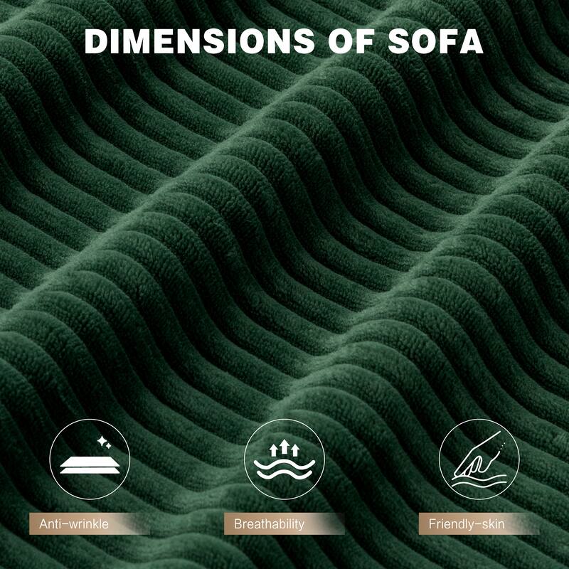 76'' Modern L-Shaped Sofa Couch with Movable Ottoman & Storage