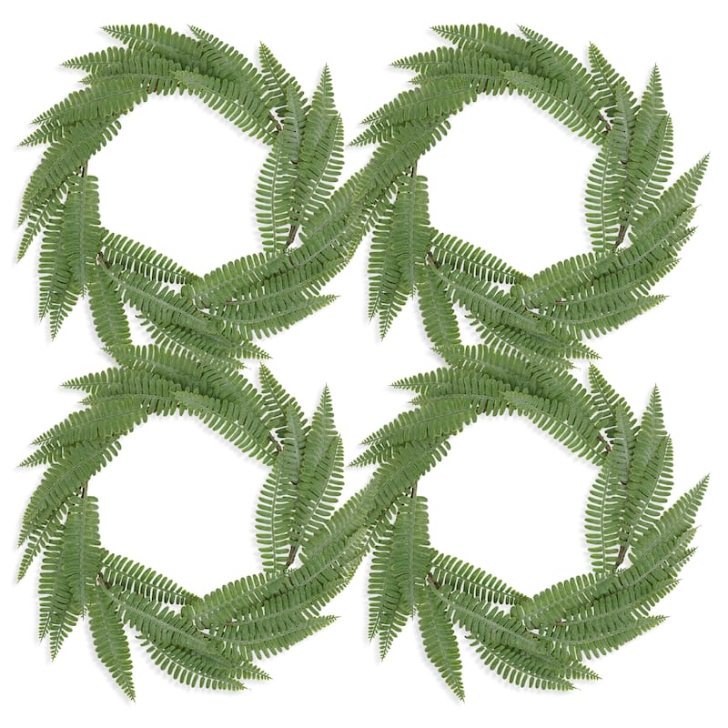 Green Haven Fern Wreath (Set of 4)