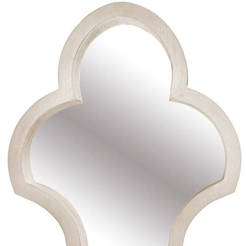 HomeRoots 34" Natural Novelty Wood Framed Accent Mirror - 23.25' X '34.25' X '2.8