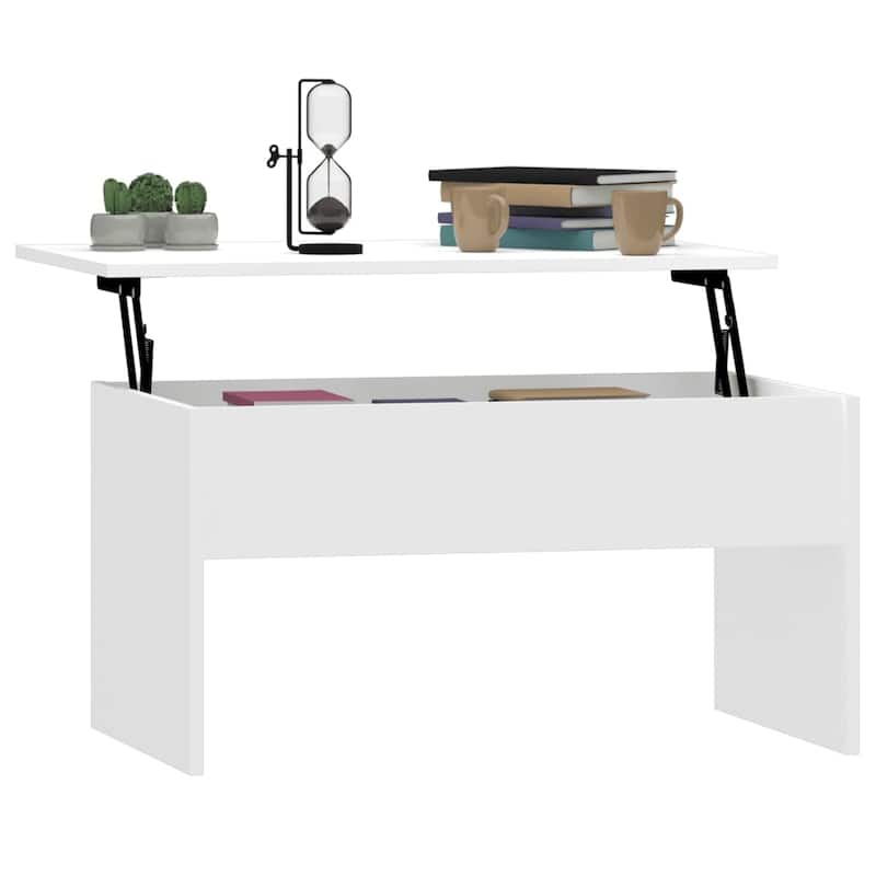 vidaXL Coffee Table Lift Top End Table Accent Side Sofa Table Engineered Wood - 31.5" x 19.9" x 16.3"