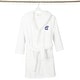 preview thumbnail 86 of 100, Sweet Kids 100% Polyester SUPER PLUSH Double Brushed Hooded Bathrobe with Navy Script Monogram